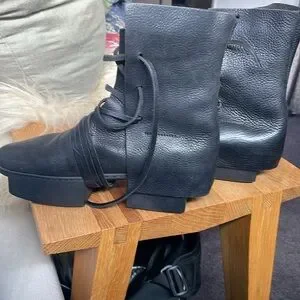 trippen　36 Trippen Women's Black leather lace up Shoes size 36 US 6. | eBay